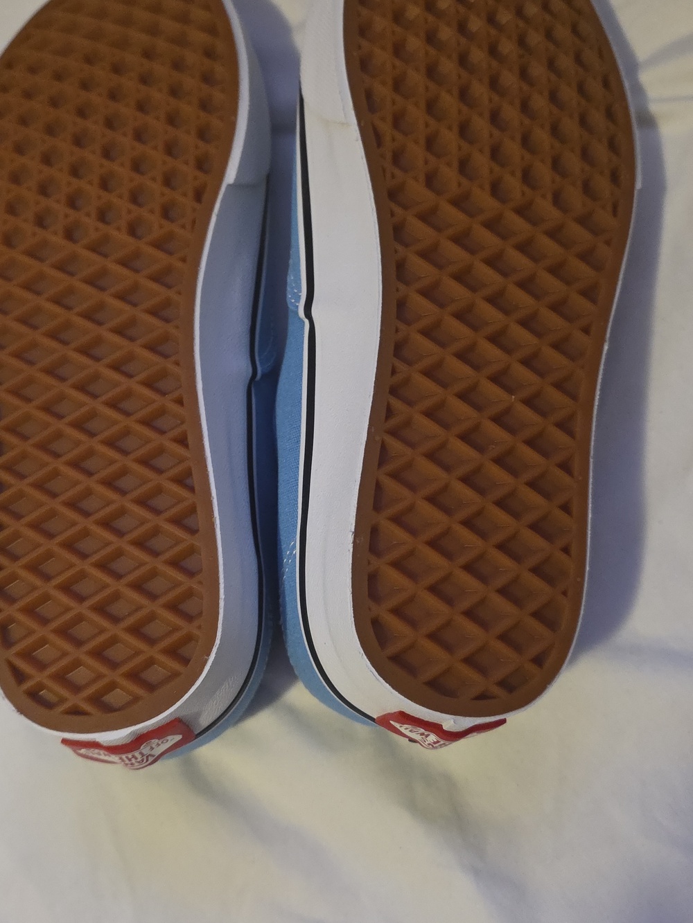 Vans Classic Canvas Sneakers in Sky Blue and White - Picture 5 of 7